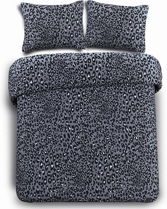 DoubleDry Dekbedovertrek Flanel 100% Zacht Katoen Ee   Blauw 1056929624