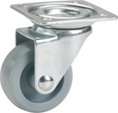 Zwaarlast Zwenkwielen / Trolley Wielen voor Meubels - Rubberen Zware Wielen - Heavy Duty Castors /Transportwielen - 17 kg