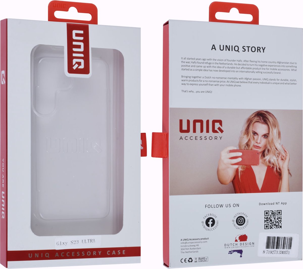 UNIQ Accessory Samsung Galaxy S23 Ultra TPU Backcover - Transparant