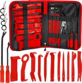 Springos Trim Removal Kit - Outil de suppression de borne - 19 pièces - Rouge/ Zwart