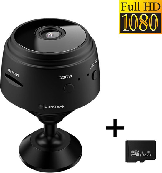 PuroTech - Smart Spy Camera 300mAh - Verborgen Camera - Mini Camera - Spy  Cam - WiFi... | bol.com
