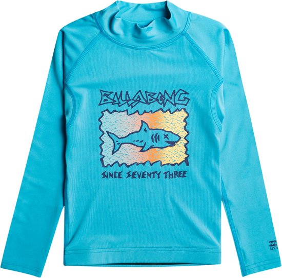 Billabong - UV-Lycra met lange mouwen voor jongens - Sharky - UPF50+ - Blauw - maat 6/L (See size chart)