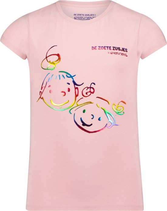 4PRESIDENT T-shirt meisjes - Orchid Pink - Maat 152 - Meiden shirt