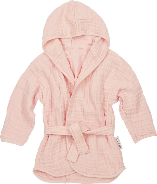 Meyco Baby Uni badjas - soft pink - 74/80