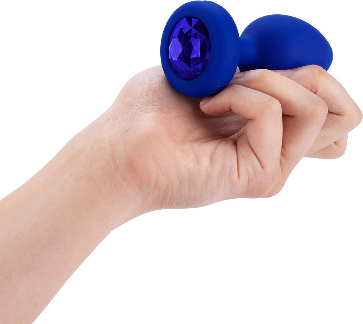 Goedkoopste B-Vibe - Vibrerende Juwelen Plug L/XL Navy