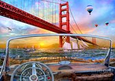 Golden Gate - Diamond PAINTING - 50 x 40 - Ronde steentjes