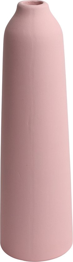 Vase à fleurs Countryfield - terre cuite rose - D9 x D31 cm - ouverture étroite