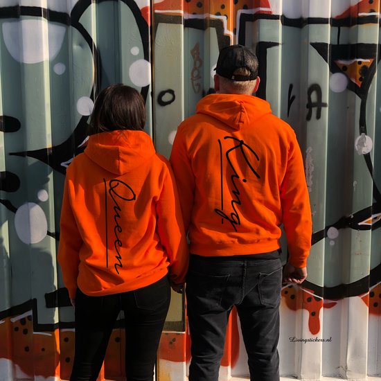King's Day hoodie set-King's Day clothing- King and Queen-Size L