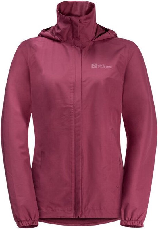 Jack Wolfskin Stormy Point 2L JKT W - Sangria red - Outdoor Kleding - Jassen - Waterdichte jassen