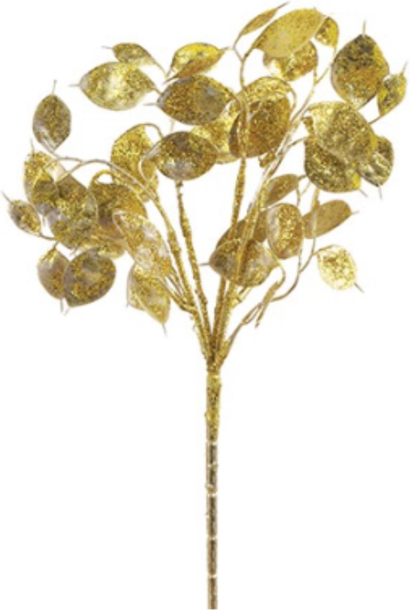 Oairse Clivia Kunstkerstbloemen, 3-delige set, glitter-kerstbloemen