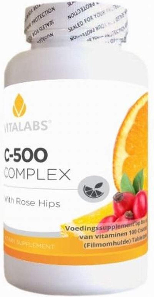 Goedkoopste VitaTabs Vitamine C-500 met Rozenbottels Complex - 100 tabletten - Voedingssupplementen