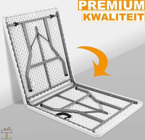 Happyment Camping klaptafel - 4 personen - Inklapbaar - Picknicktafel - Kinderen & volwassenen — afbeelding 2