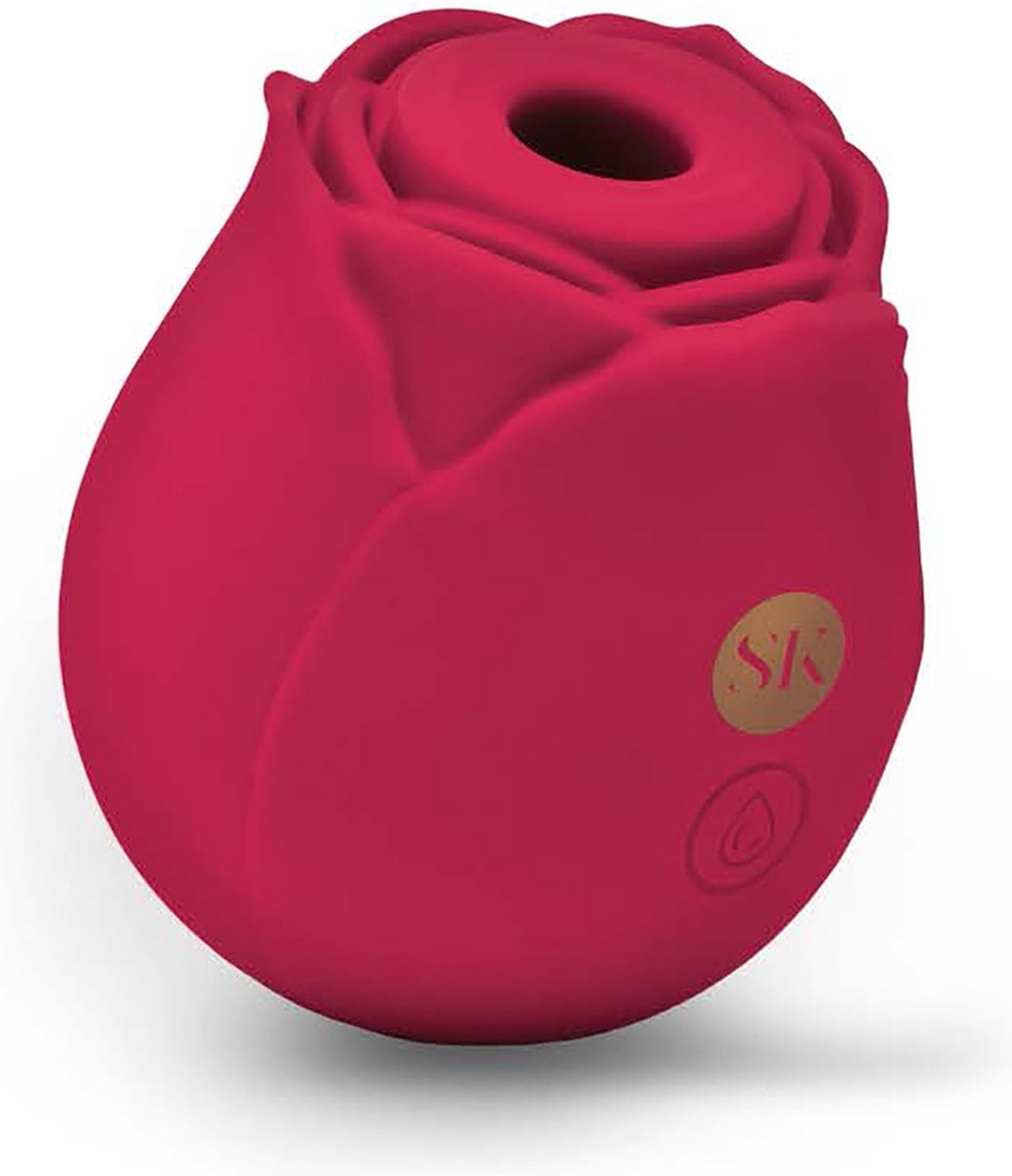 Secret Kisses Vibrator Love Toy Rosegasm Air Suction Vibe Rood