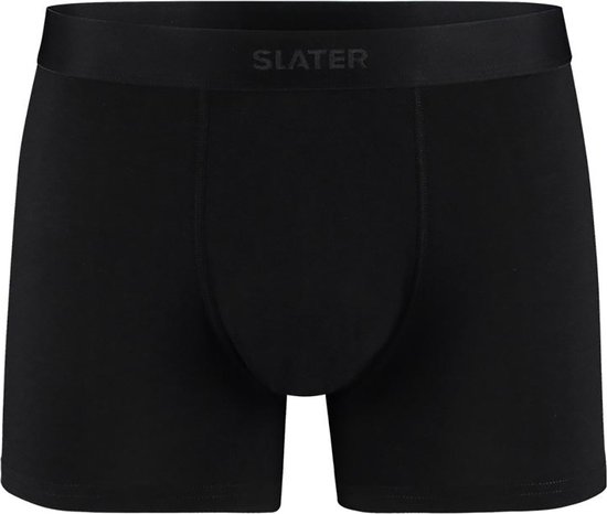 Zwarte boxershort met logo "SLATER" op de elastische tailleband.