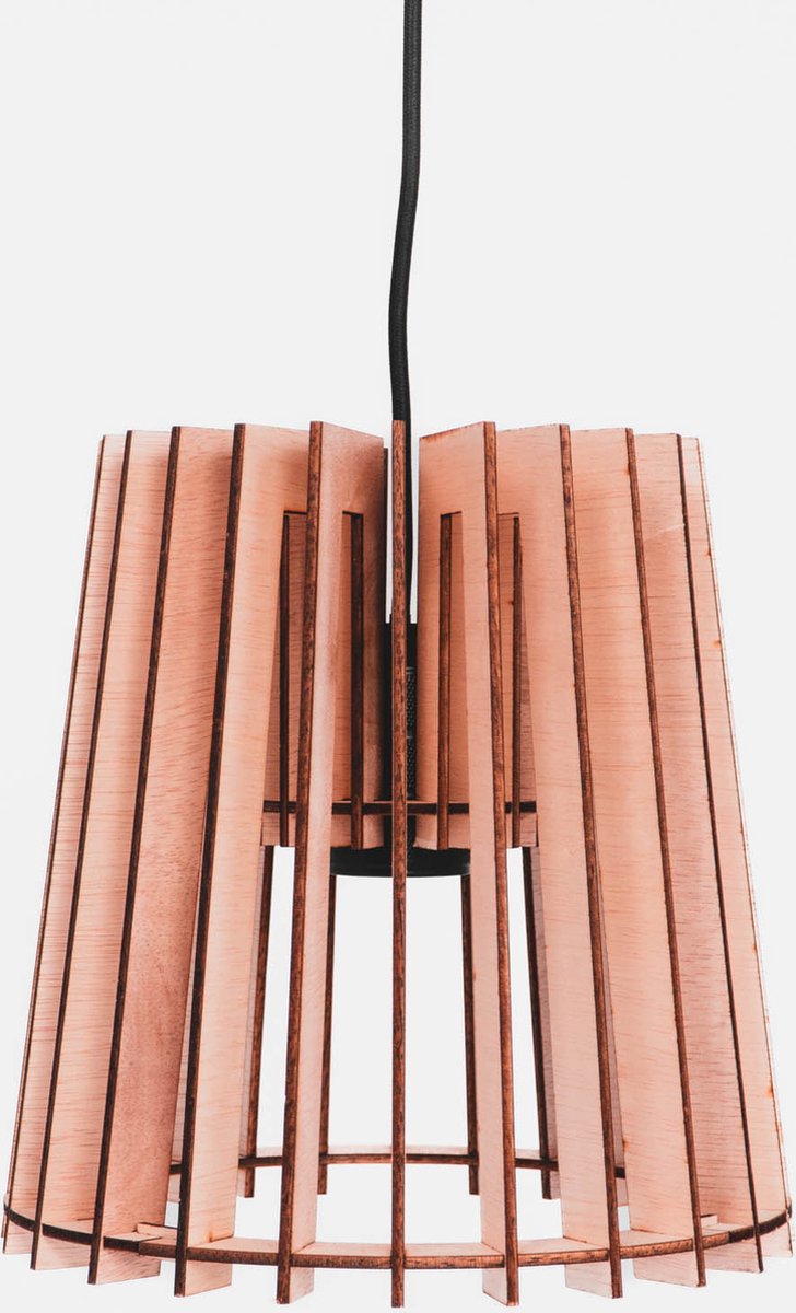 IRIS hanglamp - WOMP - de houten lamp - hanglamp - lasergesneden - bouwpakket - multiplex - hout - e27 - sfeerlicht