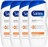 Sanex Gel Douche - Dermo Sensible - 4 x 500 ml