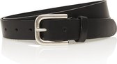Take-it 3cm echt lederen zwarte riem - heren riem / dames riem - zwart - jeansriem - Riemmaat 105 cm - Totale lengte riem 120 cm