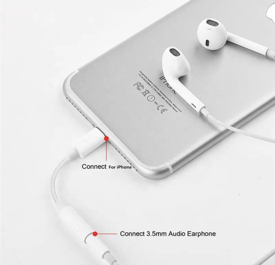 Apple Adaptateur Lightning vers mini-jack 3,5mm • 0.1m • Blanc