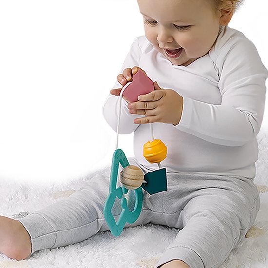 SES - Tiny Talents - Sensory vormenstoof - Montessori - inclusief kralen - makkelijk mee te nemen Speelgoed 1 jaar van SES — afbeelding 3