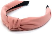 Haarband met Knoop - Diadeem - 3 cm - Roze