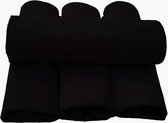 stoffen servet tafelkleed 4 stuks 100% katoen collectie concept, kleur en grootte naar keuze (stoffen servet set van 4 - 45x45cm, zwart)