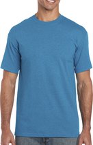 T-shirt met ronde hals 'Heavy Cotton' merk Gildan Antique Sapphire - M