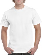 T-shirt met ronde hals 'Heavy Cotton' merk Gildan Wit - 3XL