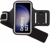 BixB Sportband Geschikt voor Samsung Galaxy S23 hardloop armband telefoon - sportarmband - zwart