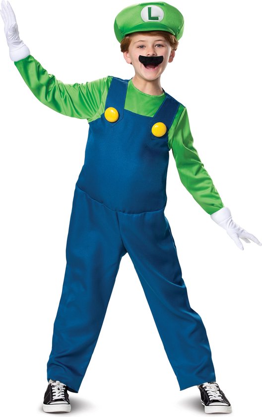 Luigi™ Deluxe verkleedpak voor kinderen - Verkleedkleding - 128/134