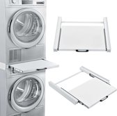 RMBO Tussenstuk wasmachine droger - Stapelkit wasmachine droger - Tussenkader - Geschikt voor elk type - Wit