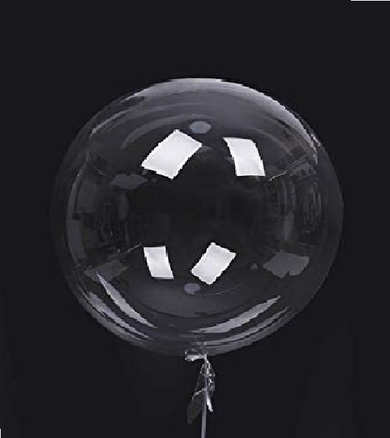 Ballon transparant Deco Bubble Diamond Clear groot (excl. helium)