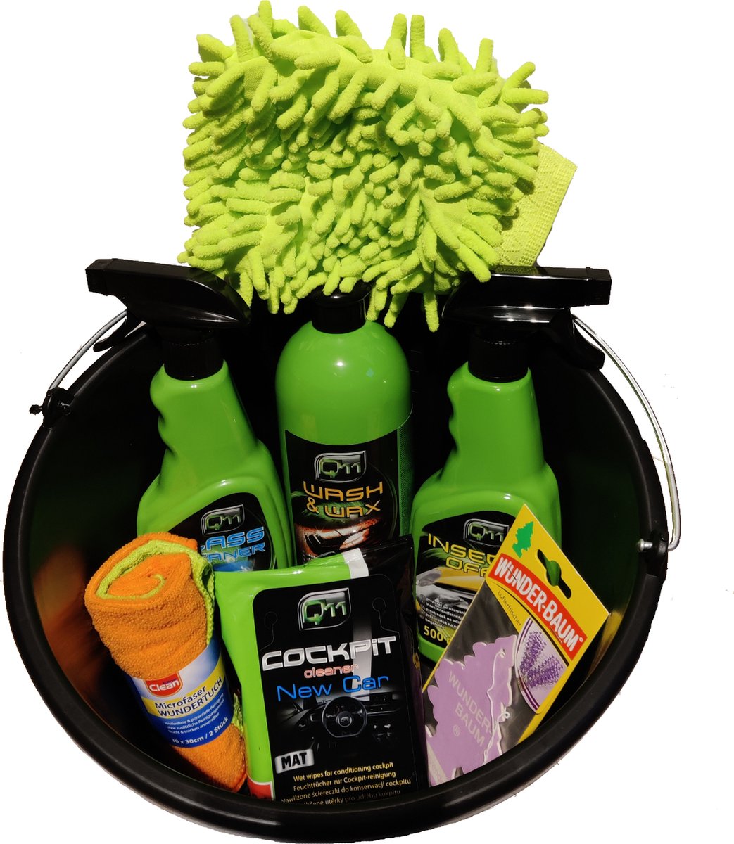 Autowas voordeel pakket - Reiniging set - Auto wassen - Exterieur - Interieur - Auto shampoo - Emmer
