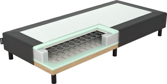 Drôme Ideal - Box spring - Noir - 90 x 200 cm