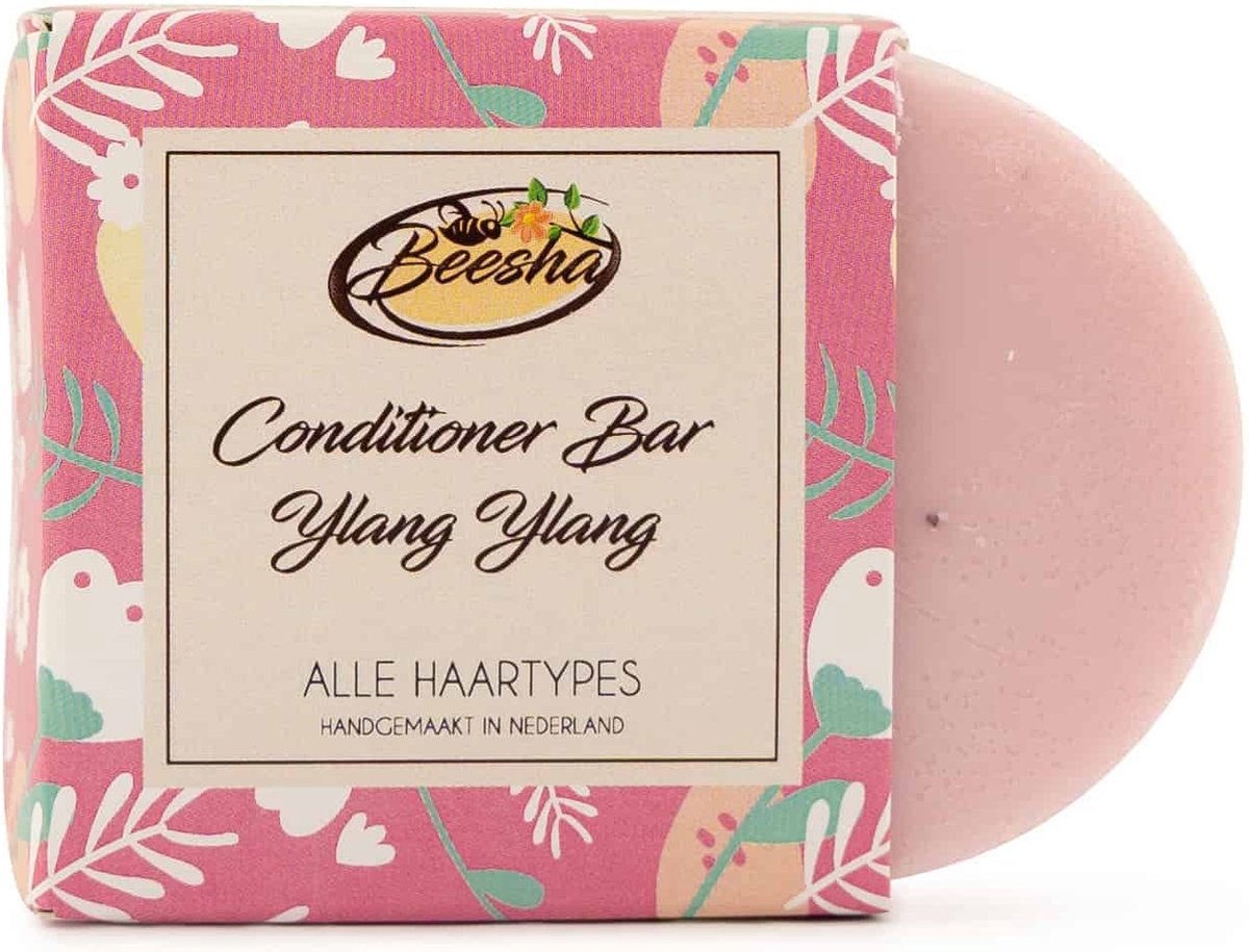 Beesha - Conditioner Bar Ylang Ylang - Vegan - Sulfaatvrij - Parabeenvrij - CG Proof