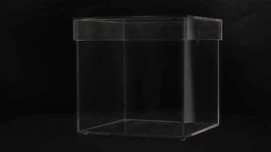 Boîte acrylique transparent H.5 x l.15.2 x P.5 cm