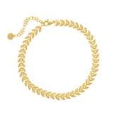 Enkelband Bloem / Blaadje - Zilverkleurig | Bijoux | Fashion Favorite