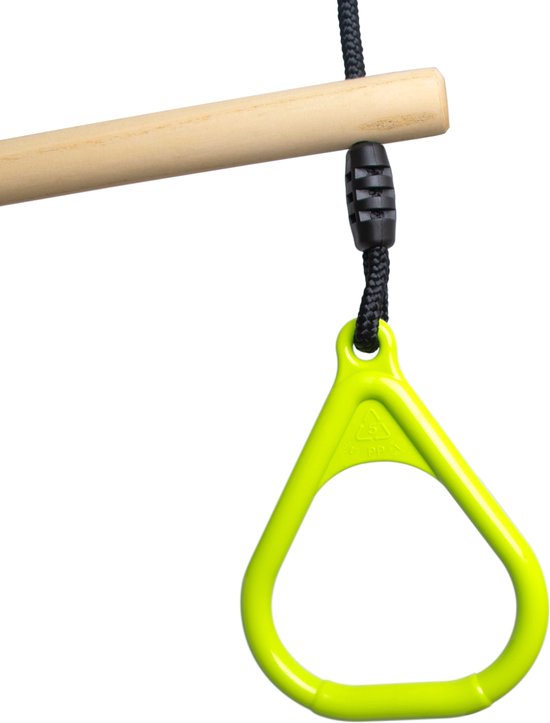 Harnais BOOST2 avec Bagues en plastique vert anis avec cordes noires