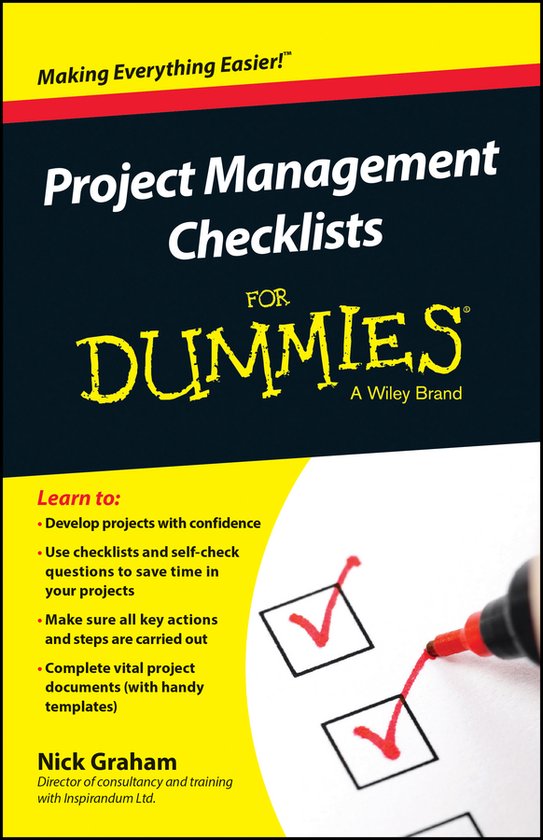 Project Management Checklists For Dumies - cover
