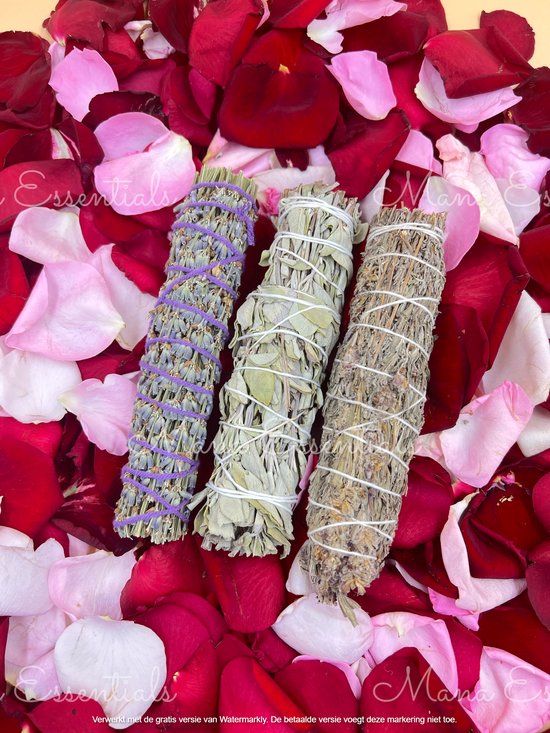 Smudge sticks - Witte Salie + Lavendel + French Lavendel
