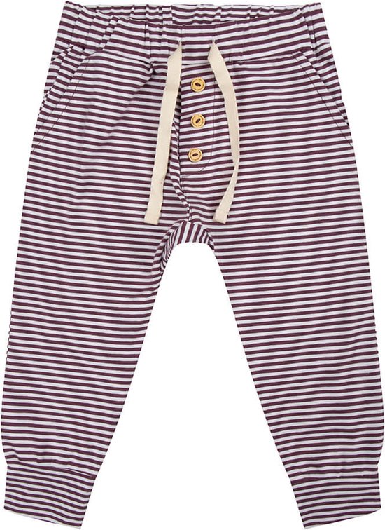 Little Indians Pants Purple Stripe - Joggingbroek - Gestreept - Paars - Unisex - Maat: 3-4 jaar