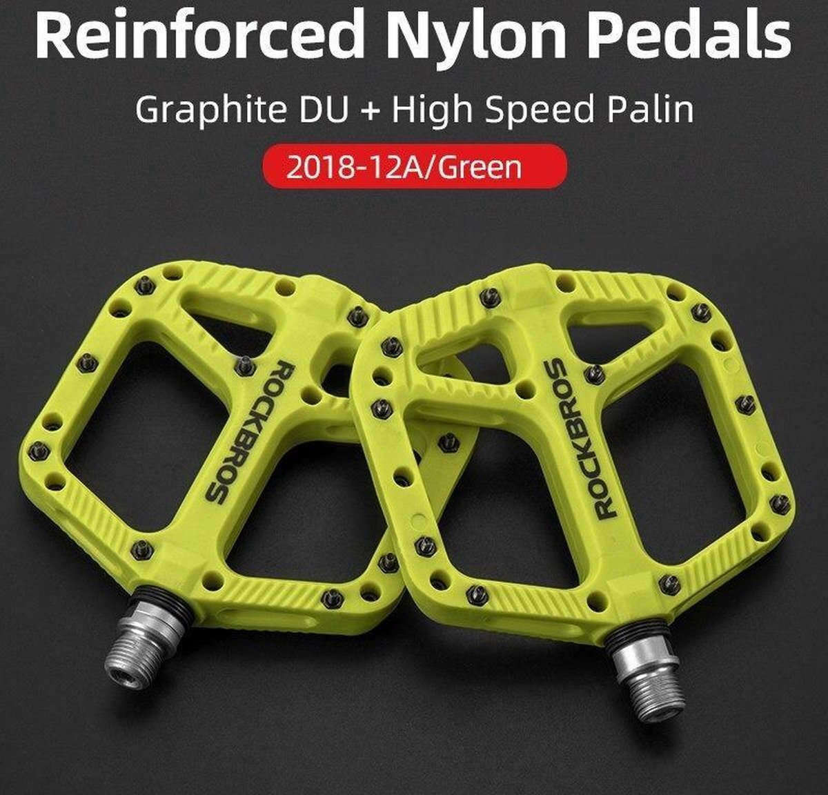 Funn Funndamental Flat Pedalen - Brede platform fietspedalen voor BMX