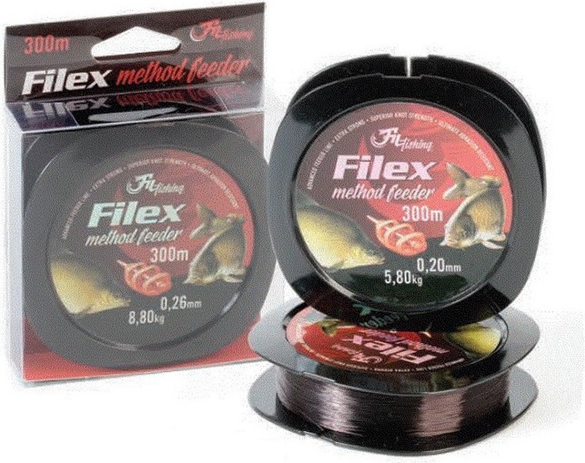 Filex Method Feeder Line - 0.24mm - 300m - 7.90kg - Method Feeder Lijn - Nylon Vislijn