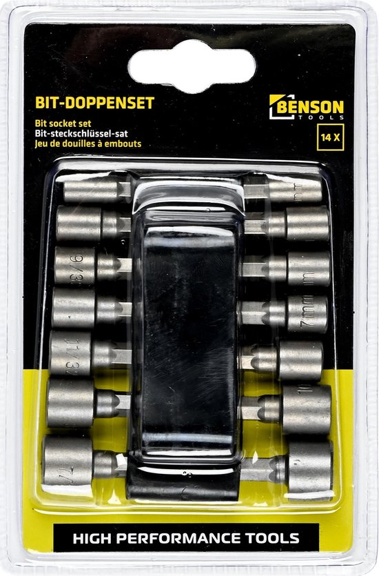 Benson Bit - Dopset mm & inch - 14 delig - Benson