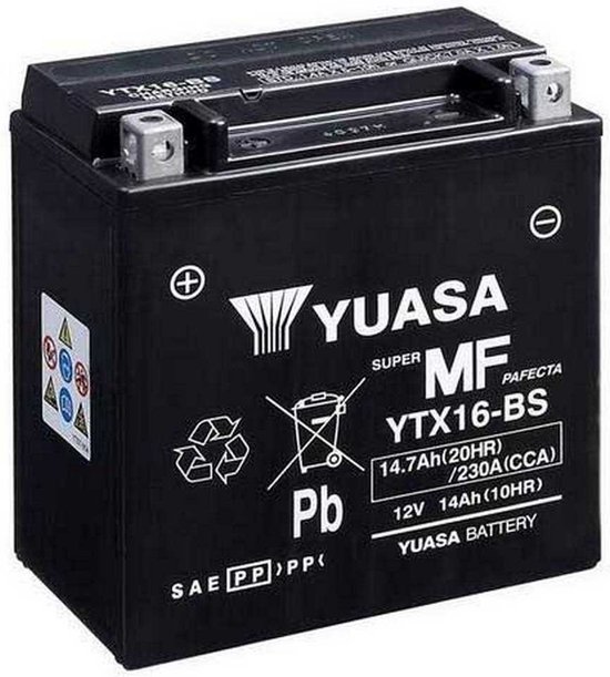 Batterie moto Yuasa YTX16- BS YU (batterie) 5050694004520 | bol