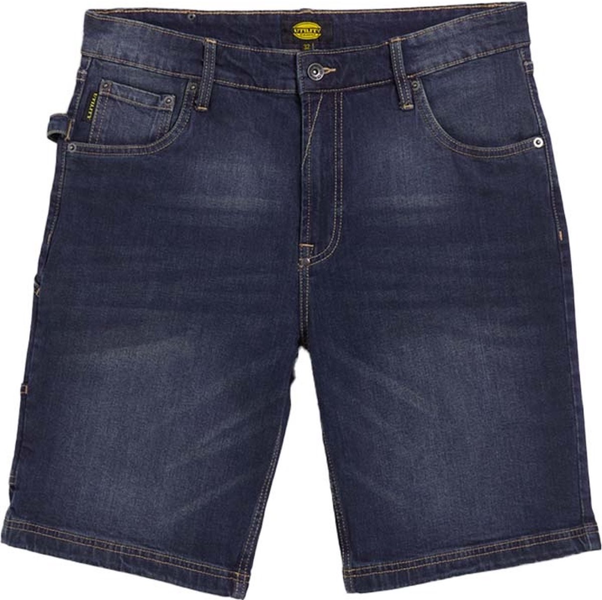 Korte werkbroek denim stretch Diadora
