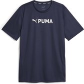 PUMA Fit Ultrabreathe Tee Heren Sportshirt - Donkerblauw - Maat S