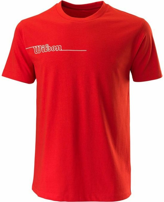 Wilson Team II Tech Tee - sportshirts - rood - Mannen