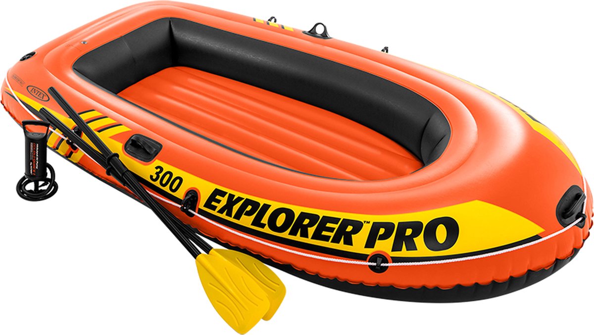 Intex Explorer Pro 300 Opblaasboot - 3 Persoons - Oranje | bol.com
