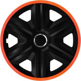 Wieldoppen New Racer 15 inch, set van 4 zwart/zilver | Velgbekleding | Styling & Ontwerp