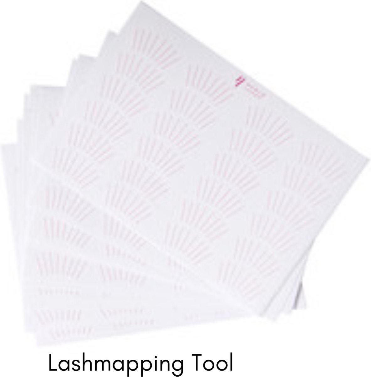 Lash Mapping Stickers 5 vellen (x12) | Wimperextensions hulpmiddel | Noble Lashes
